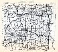 Houston County, Money Creek, Crescent, Prairie, Brownsville, Mayville, Newhouse, Minnesota State Atlas 1954
